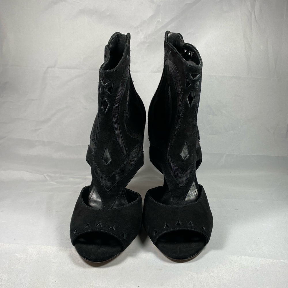 SIGERSON MORRISON | Mesh Macee Suede Heels 9 - Picture 9 of 15